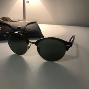 Ray Ban Club round tortoise shell sunglasses